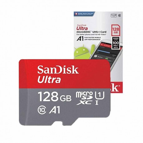SANDISK CARTE MEMOIRE Ultra microSDXC 128GB U1 C10