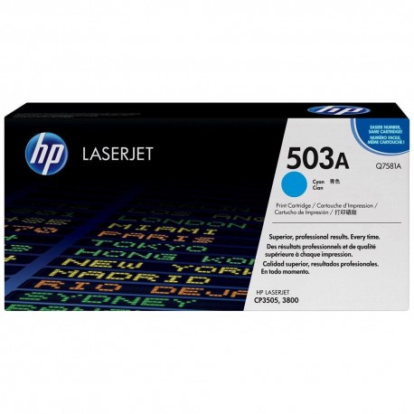 HP Color LaserJet Q7581A Cyan Print Cartridge