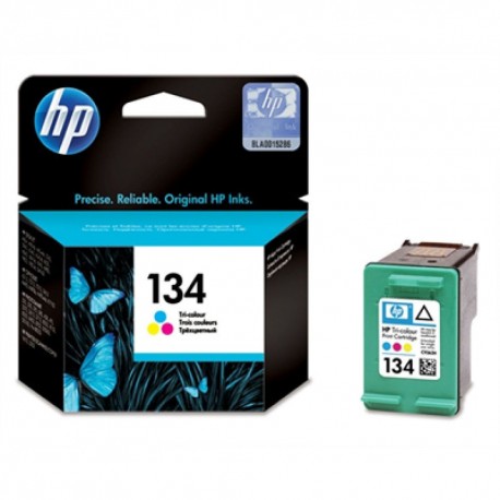 HP 134 Tri-color Inkjet Print Cartridge