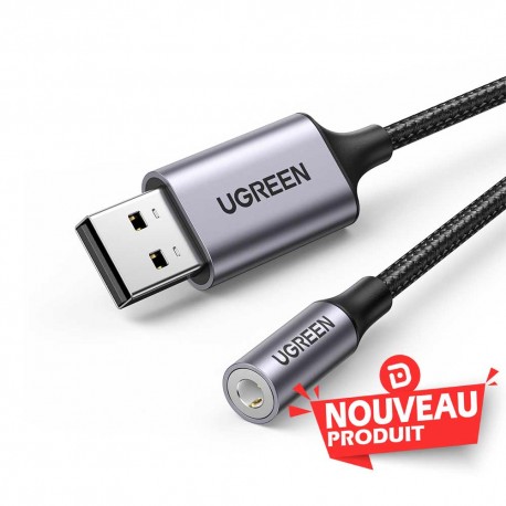 Ugreen Cable USB-A to Port Jack audio 3 5mm 