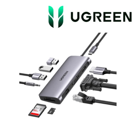 Ugreen Station d accueil USB-C 9 en 1